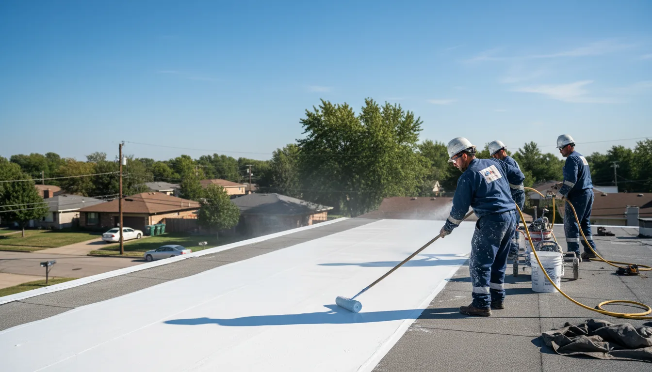Commercial roof coating in Unionville Center, OH near me
